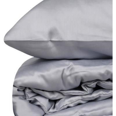Parure de lit Satiné 100% coton - Gris