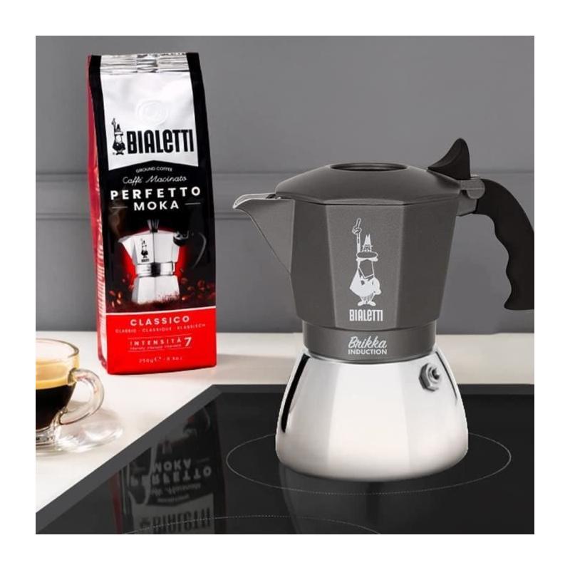 Cafetiere Italienne BIALETTI - BRIKKA - Induction 4 tasses