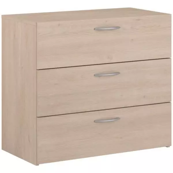 Commode - EASY LIFE - 3 tiroirs - Chene - 78,2 x 69,3 x 40,8 - PARISOT