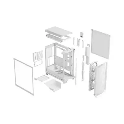 Boîtier PC FRACTAL DESIGN Meshify 3 Ambiance Pro RGB Blanc