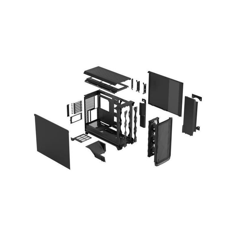 Boîtier PC - FRACTAL DESIGN - Meshify 3 XL Solid - E-ATX (330 mm) / SSI-EEB / SSI-CEB - 3 ventilateurs - USB Type C de 20 Gbps