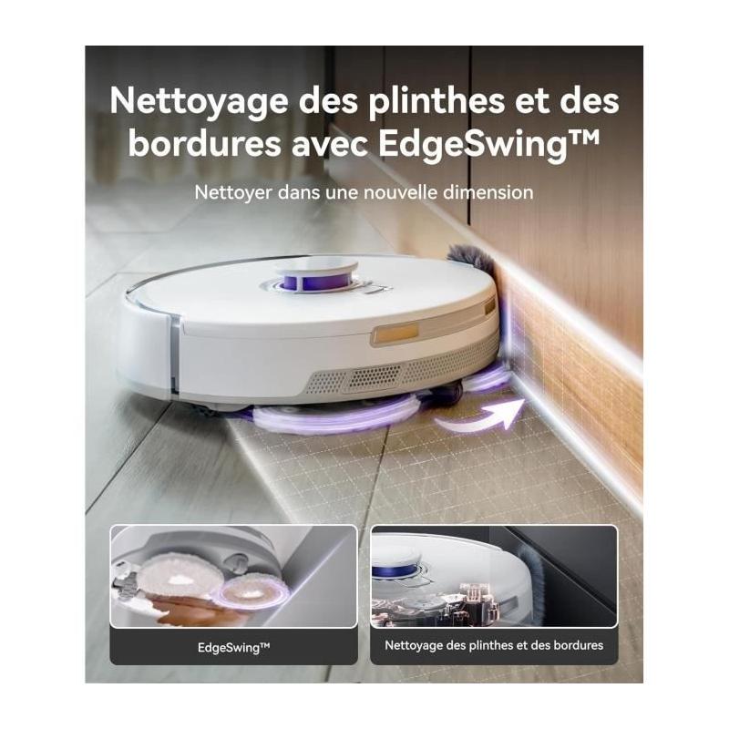 Narwal Freo Z Ultra - Aspirateur Robot Laveur avec Station - Double Puce IA - Évitement d'obstacles - Aspiration 12000 Pa