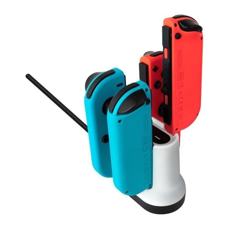 Chargeur - PDP - Pour 2 paires de manettes Joy-Con Nintendo Switch - Blanc