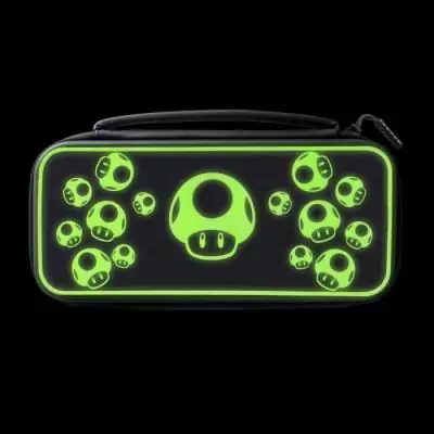 Sacoche Deluxe 1-UP Glow Dark pour Nintendo Switch - Blanc