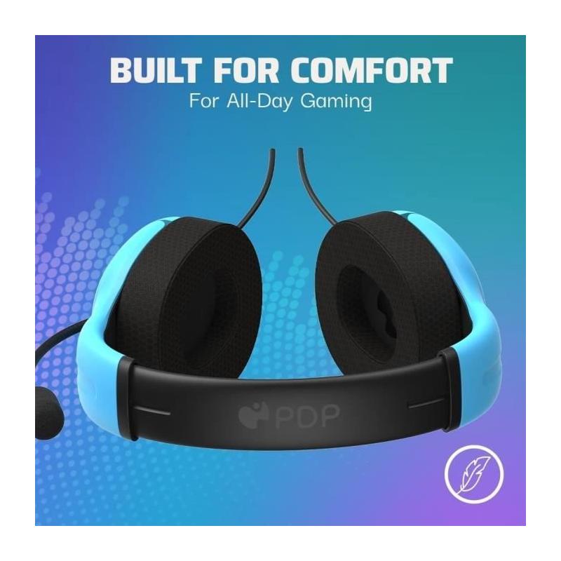 Casque Filaire - Airlite - Neptune Blue - Compatible PS4/PS5 - Microphone Boom - Arceau Circum-aural