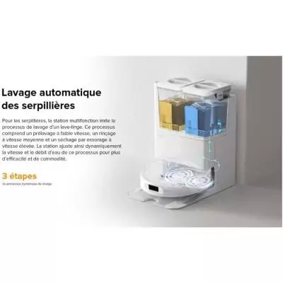 Aspirateur Robot Laveur Roborock QRevo Plus 7000 Pa Blanc