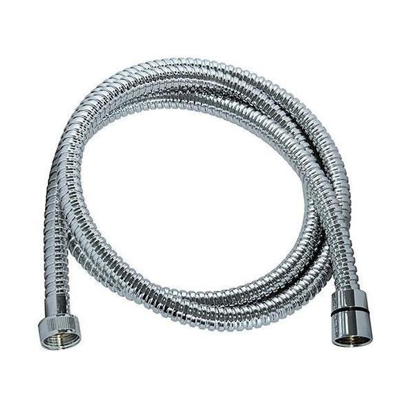 Flexible de douche - ROUSSEAU - Raccord universel - Format compact - Écrous métal - Longueur 1m50 - Inox chromé simple agrafa