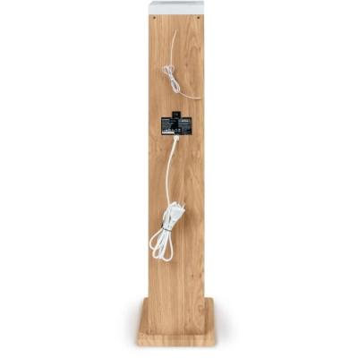 Tour haut-parleur Thomson 60W Bluetooth/CD/USB/SD Blanc/Bois