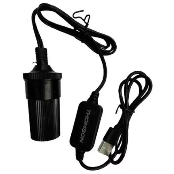 Convertisseur - THOMSON - USB vers 12 V - 10 W - Câble 120 cm