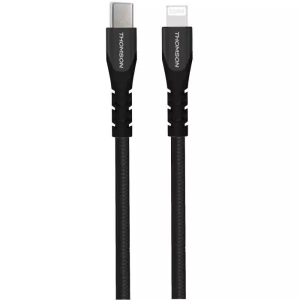 Câble - THOMSON - Charge & données - USB-C vers lightning 3A - Certifie MFI - 1.5 m