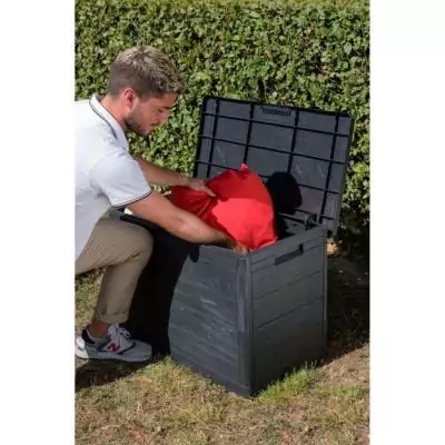 Coffre de rangement extérieur TOOMAX 160L gris Woody's - Pratique et spacieux