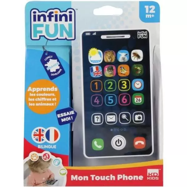 Téléphone Jouet - KD - Mon Touch Phone - Apprentissage ludique grâce aux différents modes de jeu