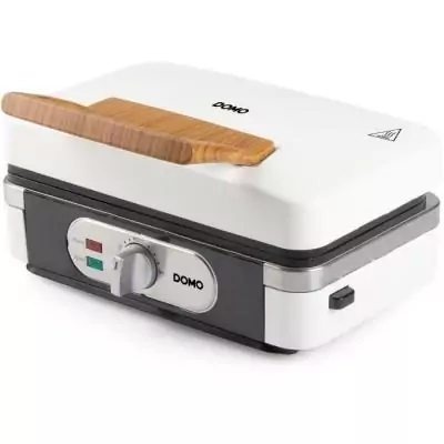 Appareil 3-en-1 DOMO DO9277C - Croque-gaufre-gril - 1100 W - Blanc