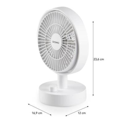 Ventilateur de table DOMO - Rechargeable USB - Puissant et Portable