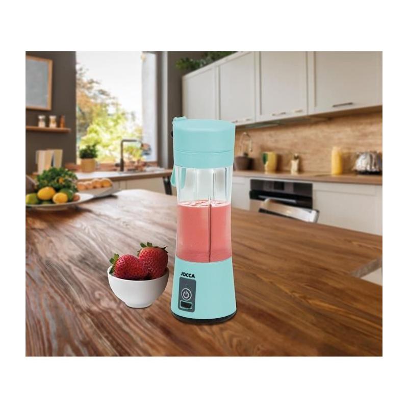 Blender portable - JOCCA - SWEET - 380 ml - 2000 mAh - Avec câble USB - Vert