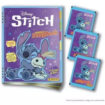 Album + 3 pochettes Panini Stitch 2 - Mon Super Scrapbook + 15 stickers Album + 3 pochettes Panini Stitch 2 - Mon Super Scrapbook + 15 stickers
