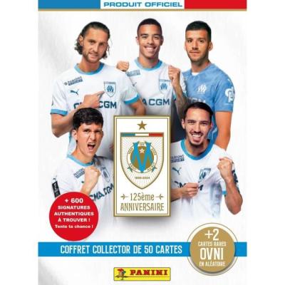 Coffret collector Panini 125 ans OM - 50 cartes glamours