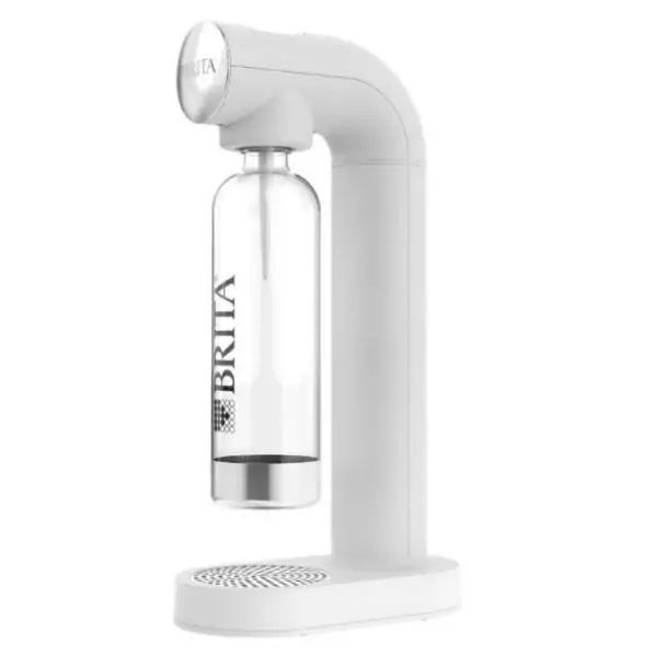 Machine a soda BRITA - SodaONE Blanche - 1 Bouteille 1L et 1 Cylindre de CO2 inclus