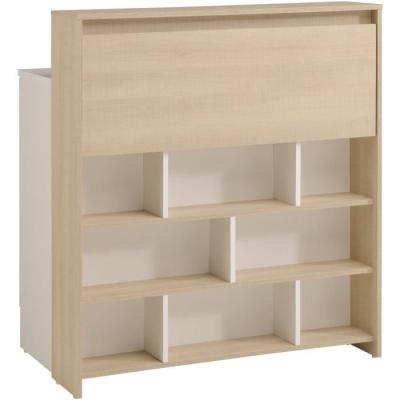 KEY - Meuble multifonctions pour cuisine et bar - Chene/Blanc - PARISOT