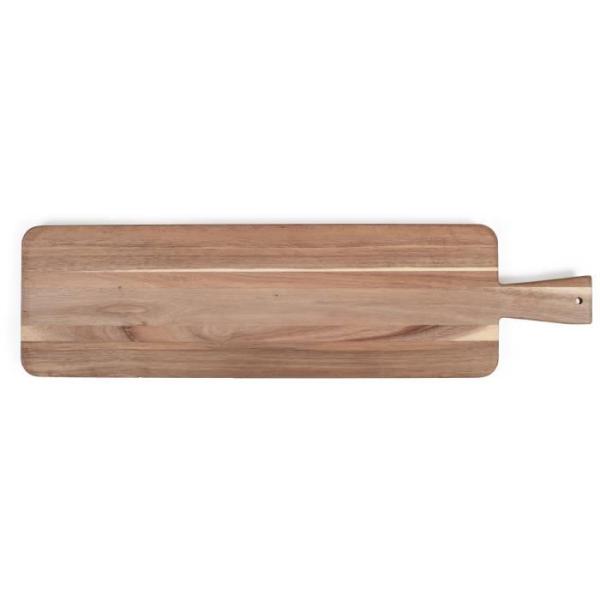 Maxi planche apéritive - LIVOO - MES151 - Bois acacia FSC - 75 x 19,5 cm - Pieds en bois