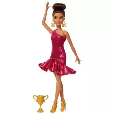 Barbie Danseuse de Salon Brune avec Trophée - JFR09 Barbie Danseuse de Salon Brune avec Trophée - JFR09