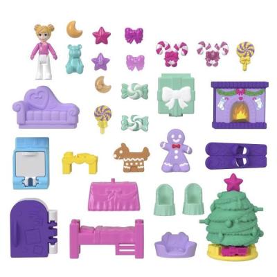 Polly Pocket - Calendrier de l'Avent Maison en pain d'épices - Surprises