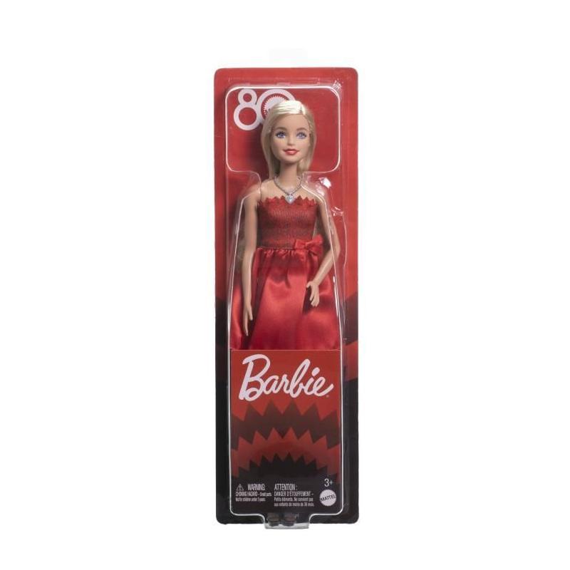 Barbie Fashionista Ruby 80 ans - Poupée tendance aux cheveux rouges