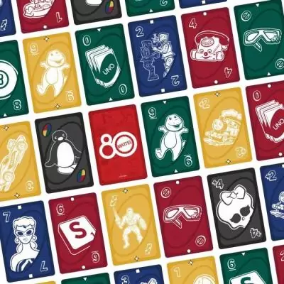 UNO Rouge Rubis - Jeu de cartes 80eme anniversaire Mattel - Fun en famille!
