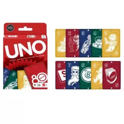 UNO Rouge Rubis - Jeu de cartes 80eme anniversaire Mattel - Fun en famille!