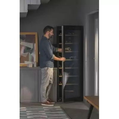 Haier Wine cellar HWS188GAE Pose libre Noir 188 bouteille(s)