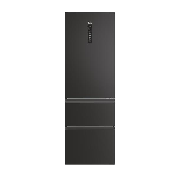 Réfrigérateur Combiné - HAIER - 3D 60 Series 5 HTW5618ENPT - Classe E - 360 L - 185 x 59,5 x 66,7 cm - Noir
