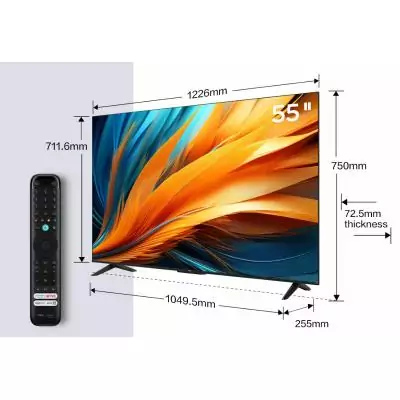 TCL PF650 55PF650 TV 139,7 cm (55") 4K Ultra HD Smart TV Wifi Titane