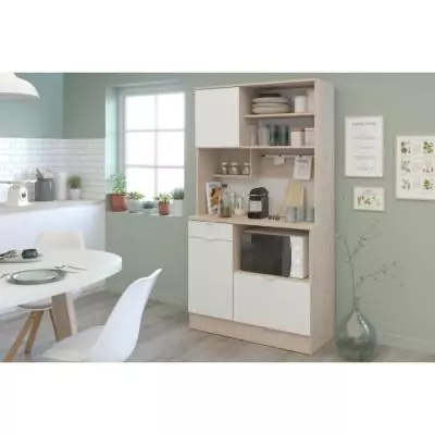 Buffet de cuisine BECOOL - Chene/Blanc - PARISOT