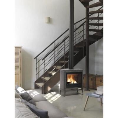 Poele a bois - INVICTA Kazan Grand Angle - 9 Kw - Bûches 58 cm : Chaleur et style dans votre maison