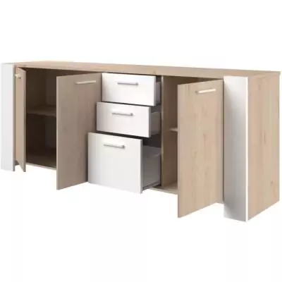 Buffet bas LOFT - Chic et fonctionnel - 3 portes 3 tiroirs Buffet bas LOFT - Chic et fonctionnel - 3 portes 3 tiroirs
