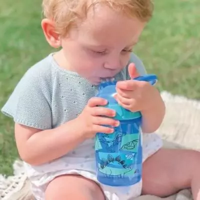 Ensemble de 2 gourdes NUBY - Incroyable Gulp - Dinosaures Ensemble de 2 gourdes NUBY - Incroyable Gulp - Dinosaures