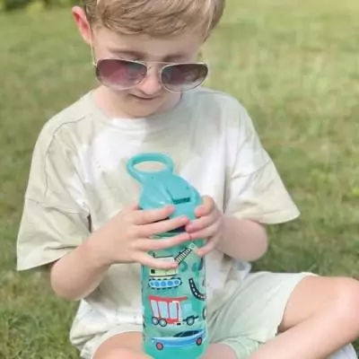 Ensemble de 2 gourdes NUBY Super Quench - 540 ml - Bleu