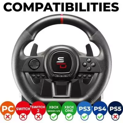 Volant de course SUPERDRIVE GS650-X pour PS4 / Xbox Volant de course SUPERDRIVE GS650-X pour PS4 / Xbox