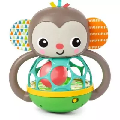 Hochet musical et lumineux Grab & Giggle Monkey - Avec Oball - 6M+