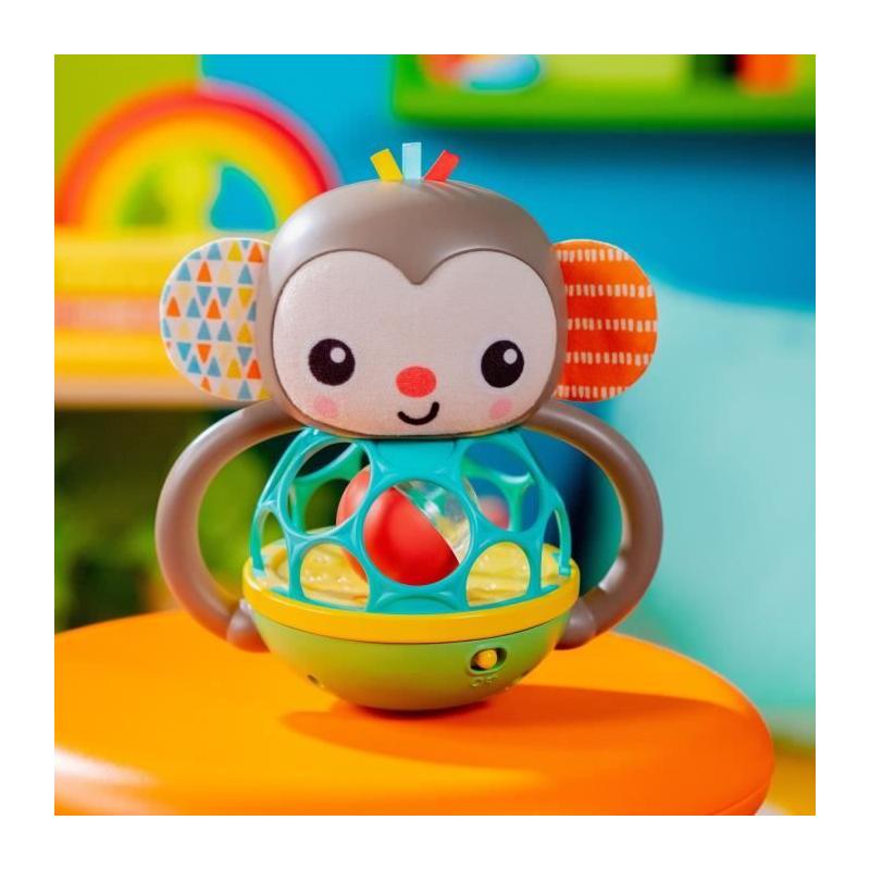 Hochet musical et lumineux Grab & Giggle Monkey - Avec Oball - 6M+