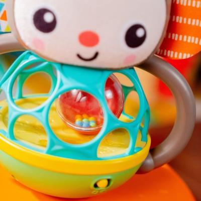 Hochet musical et lumineux Grab & Giggle Monkey - Avec Oball - 6M+