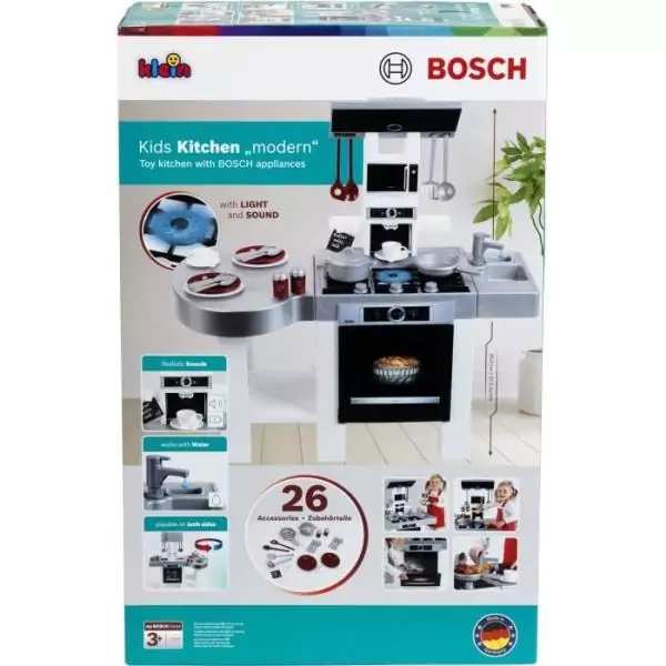 Cuisine Bosch - KLEIN - 7155 - Modern Style avec fonctions réalistes et accessoires - Des 3 ans