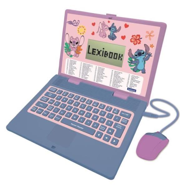 Ordinateur exclusif éducatif bilingue Stitch et Angel – 124 activités (Français-Anglais)