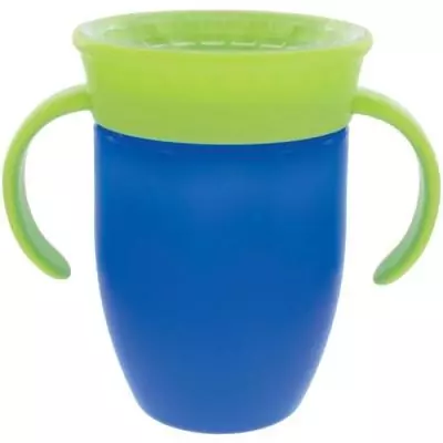 Lot de 2 tasses 360° NUBY avec poignées - Garçon Lot de 2 tasses 360° NUBY avec poignées - Garçon