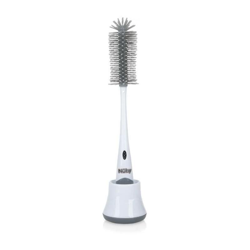 Brosse de Nettoyage - NUBY - Pour Biberon et Tétine 2 en 1 avec Support Hygiénique