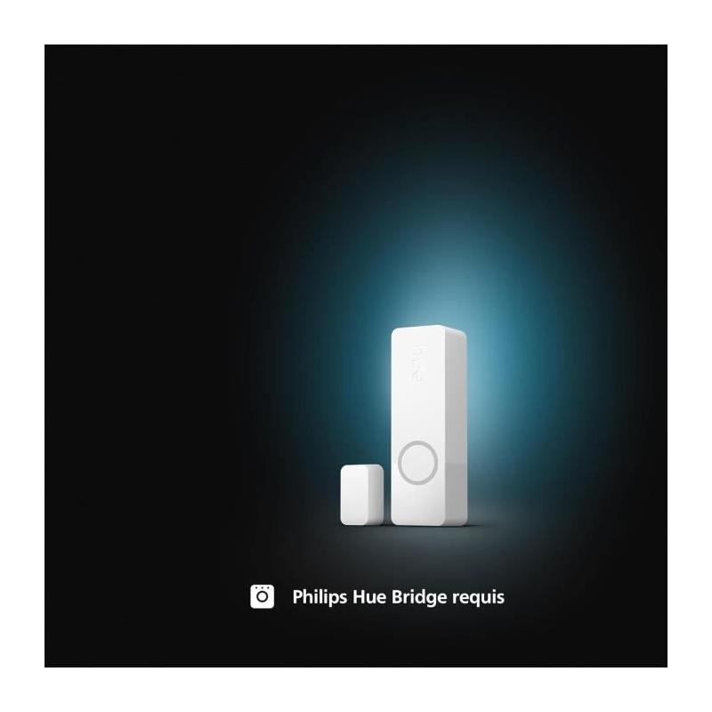 Capteur de contact - Philips Hue - Secure - Installation facile - Contrôle via application - Blanc