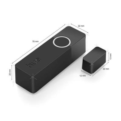 Capteurs de contact - Philips Hue - Secure - x 2 - Noir - Installation facile - Contrôle via application
