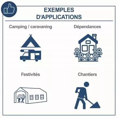 Puissant groupe électrogène 5500W - SG7100x de SCHEPPACH