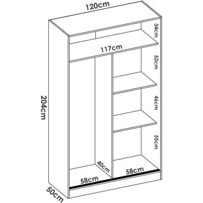 Armoire de chambre blanche 2 portes coulissantes - Style et fonctionnalité Armoire de chambre blanche 2 portes coulissantes - Style et fonctionnalité