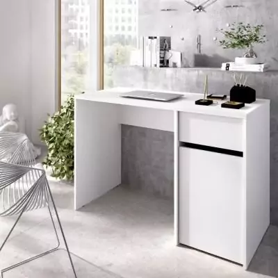 Bureau BALI Blanc - Style et rangement optimisé